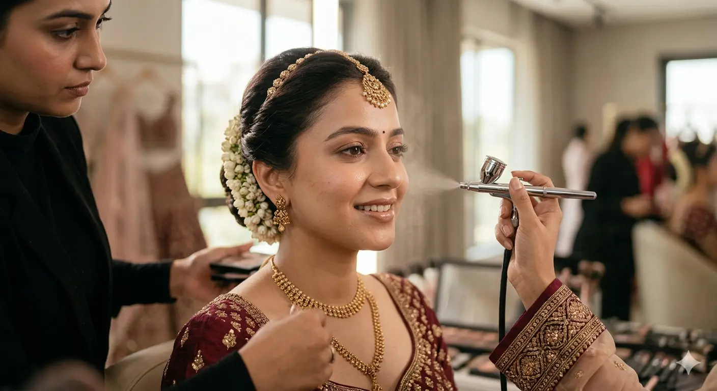air brush  bridal makeup shaadi vibe